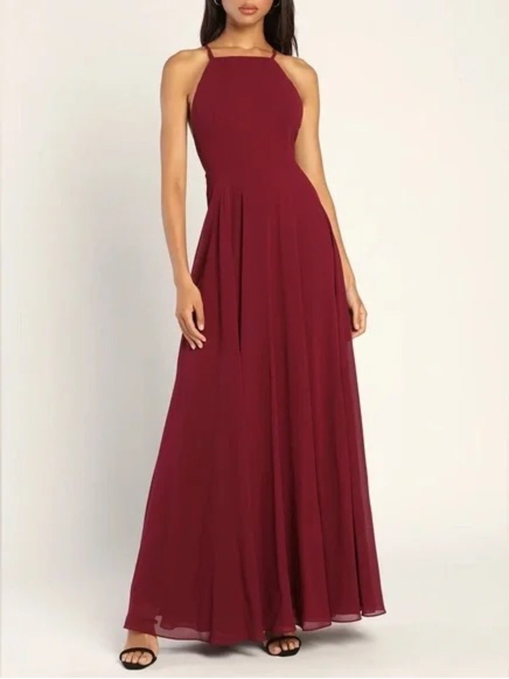 Lulus mythical kind of love burgundy maxi dress